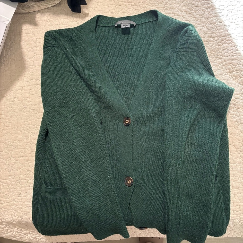 French Connection Forest Green Cardigan